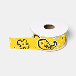 Lazo De Tela Gruesa Yellow Bandana Modern Cowboy Gift Wrap