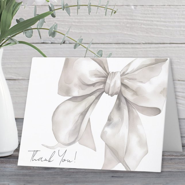 Lazo Elegante Personalizado de Agradecimiento (Personalized Elegant Bow Thank You )