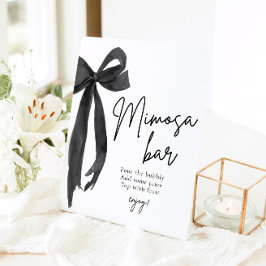 Lazo Negro Ella se está casando Señal de barra de 