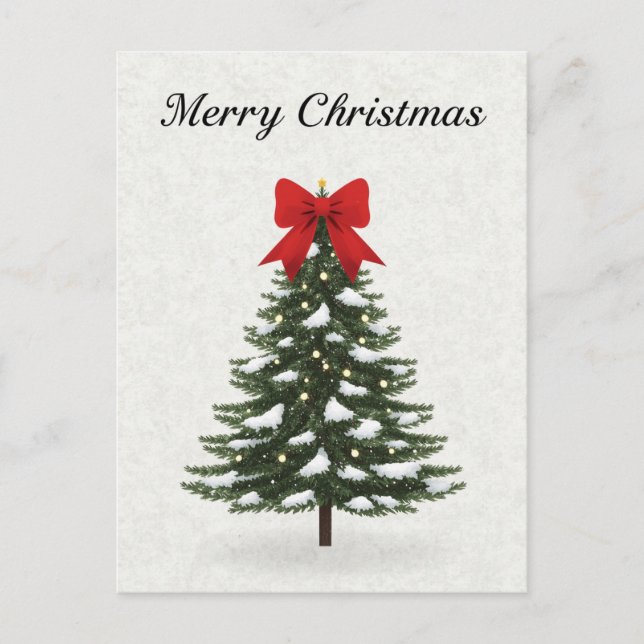 Lazo Rojo Clásico de Árbol de Navidad (Anverso)