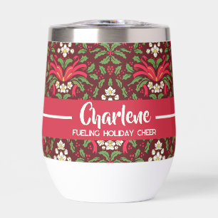 Lazo Rojo de Acebo de Navidad Nombre y Eslogan