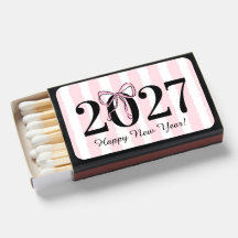 Lazo Rosa Coquette Fiesta de Año Nuevo 2027