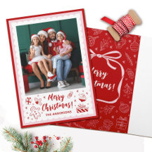 Lazo rosa de Navidad adorable foto de vacaciones