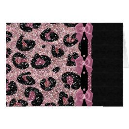 Lazos de cinta de estampado de leopardo rosa RAB R