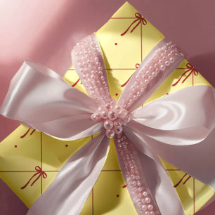 Lazos de cinta roja - Papel de regalo clásico de S