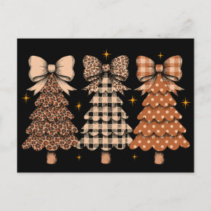 Lazos de Cuadros Leopardo de Árboles de Navidad Fi