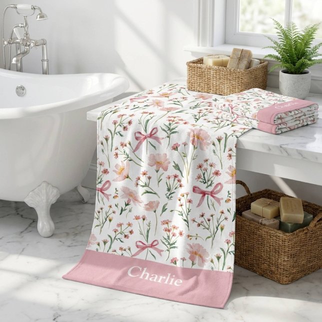 Lazos y Flores Rosas Personalizados (Subido por el creador)
