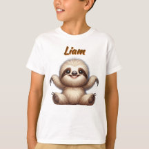 Lazy Baby Sloth - Camiseta para niños Personalizab