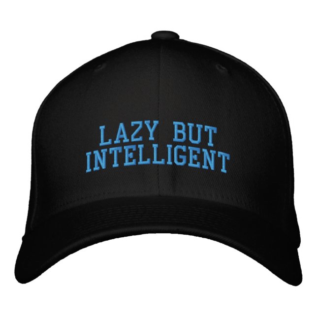LAZY PERO INTELIGENTE GORRA de LBI APPAREL (Anverso)
