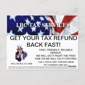 LBC TAX SERVICIOS de postales pro promoción