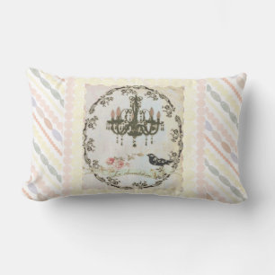 "Le Chandelier" Perlas y Rosas Almohada