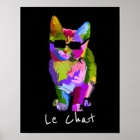Le Chat Francés arte moderno arte pop fresco gatit