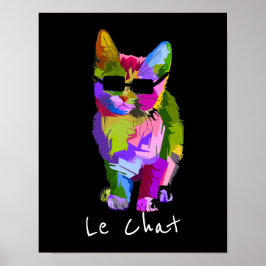 Le Chat Francés arte moderno arte pop fresco gatit