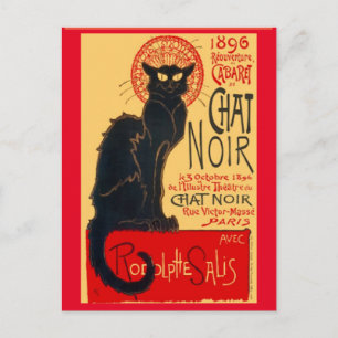Le Chat Noir, El Gato Negro, Postal De Arte