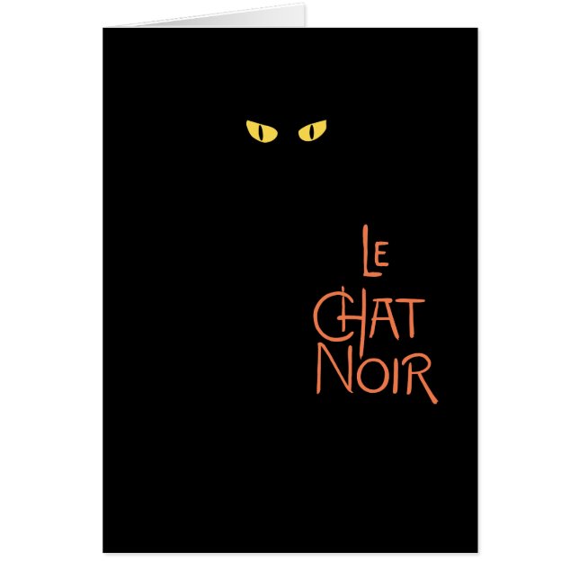 Le Chat Noir en la oscuridad (Frente)
