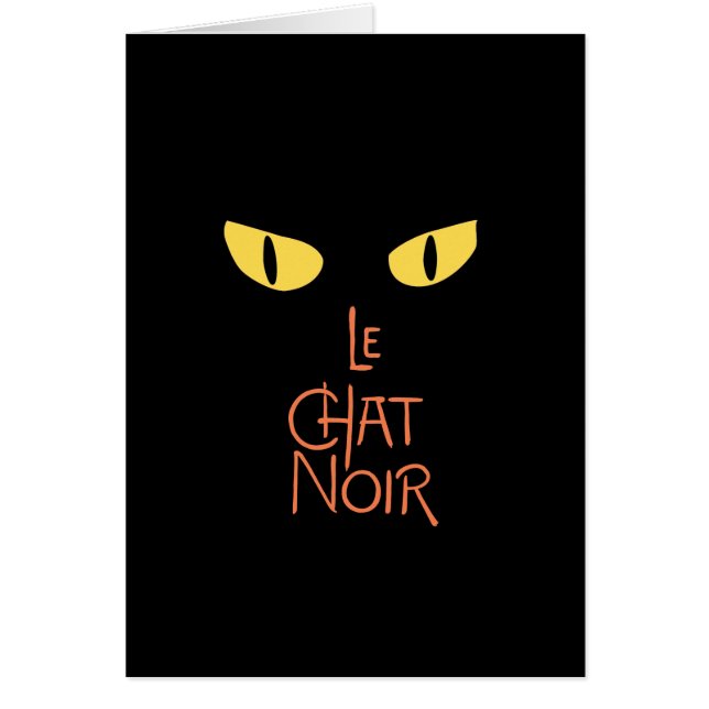 Le Chat Noir en la oscuridad (Frente)