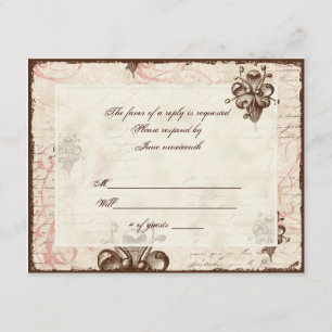 Le Chocolatier - Rosa, tarjeta RSVP