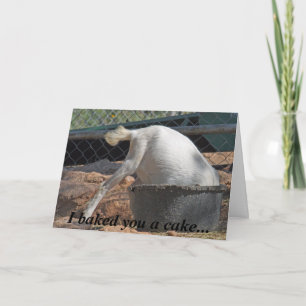 Le cocí una torta… Tarjeta de cumpleaños