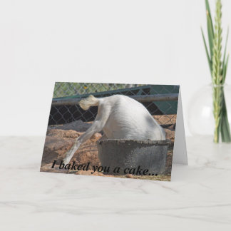 Le cocí una torta… Tarjeta de cumpleaños