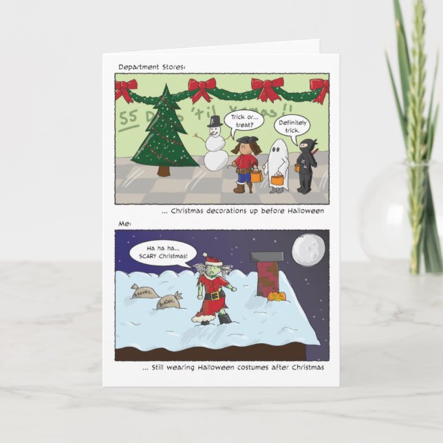 Le deseamos navidad asustadizo (Anverso)