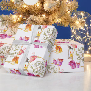 Le deseamos un feliz regalo de Navidad Papel de en