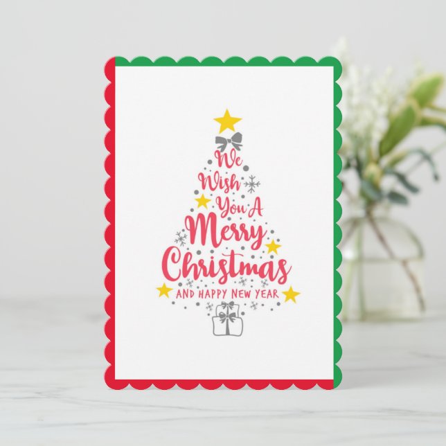 Le deseamos una Feliz Navidad (Anverso de pie)