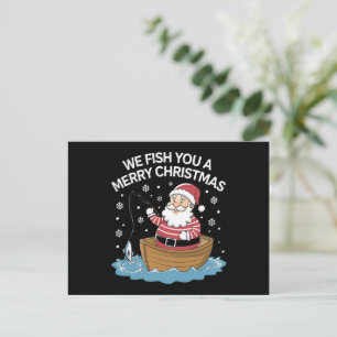 Le Deseamos una Feliz Navidad Pescador Pescando 