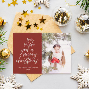 Le deseamos una tarjeta navideña de festividad nav