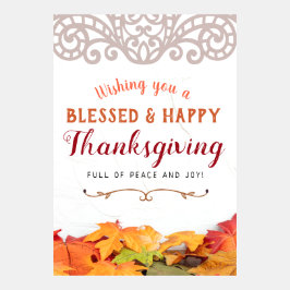 Le deseo un Acción de Gracias Feliz y Bendito