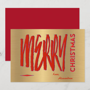 Le Deseo Una Feliz Navidad Rojo Elegante Moderno