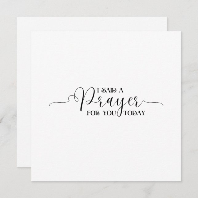 Le dije una oración por ti hoy (Anverso / Reverso)