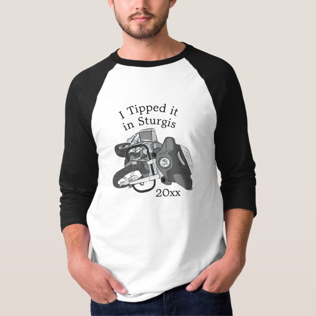 Le dio propina a moto bicicleta camiseta (Anverso)