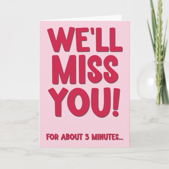 Le echaremos de menos la tarjeta de jubilación (Anverso)