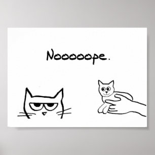 ¿Le gustaría un gatito a un gato enojado? - Póster