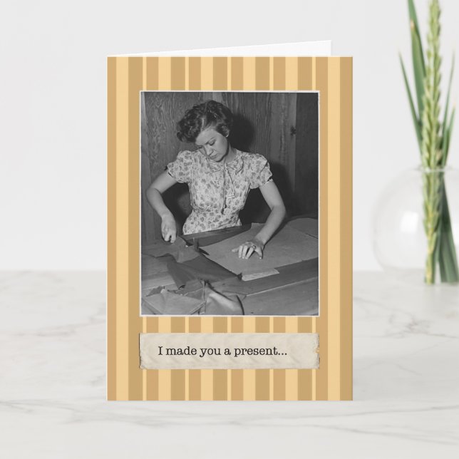 Le hizo una tarjeta de cumpleaños actual (Anverso)