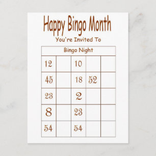 Le invitan a la invitación de la noche del bingo