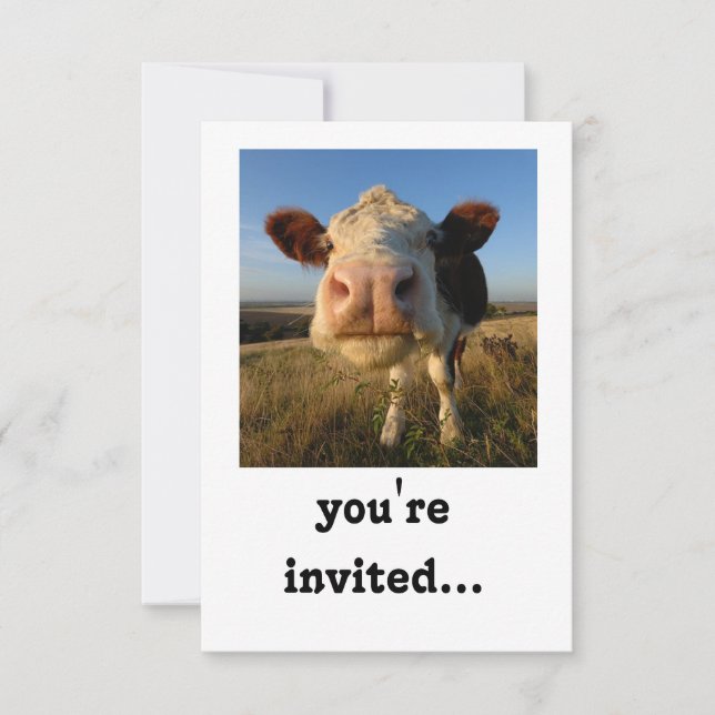 ¡le invitan a un hoedown! invite a la tarjeta (Anverso)