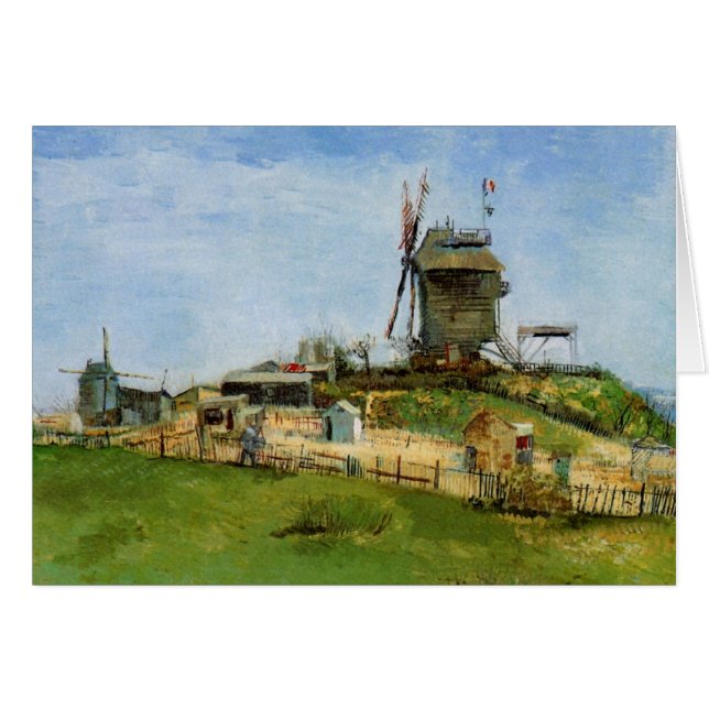 Le Moulin de la Galette por Vincent van Gogh (Anverso (Horizontal))
