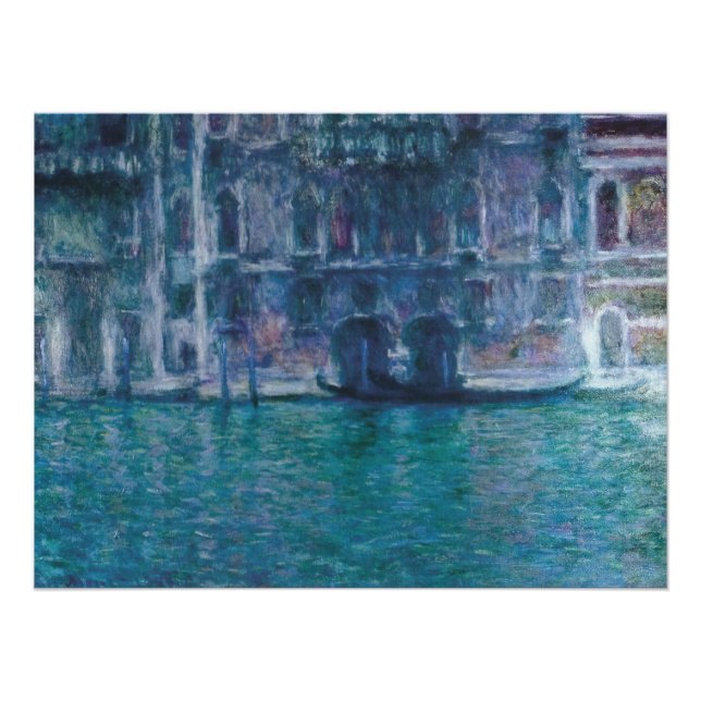 Le palais da Mula Claude Monet Poster (Anverso)