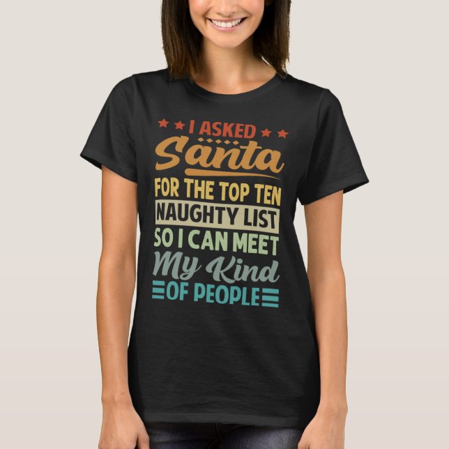 Le Pedí A Santa Claus El Top Ten Naughty List Sarc (Anverso)