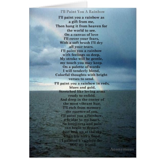 Le pintaré un arco iris (Frente)