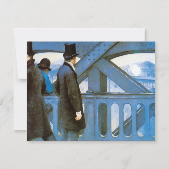 Le Pont de l'Europe por Gustave Caillebotte (Anverso)