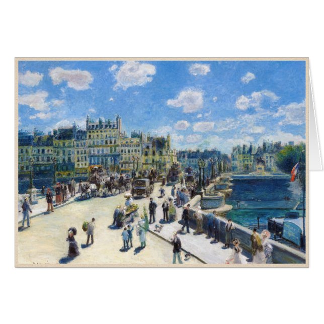 Le Pont-Neuf, pintura de París Pedro Auguste (Anverso (Horizontal))