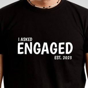 Le pregunté, camiseta de compromiso personalizado