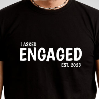 Le pregunté, camiseta de compromiso personalizado