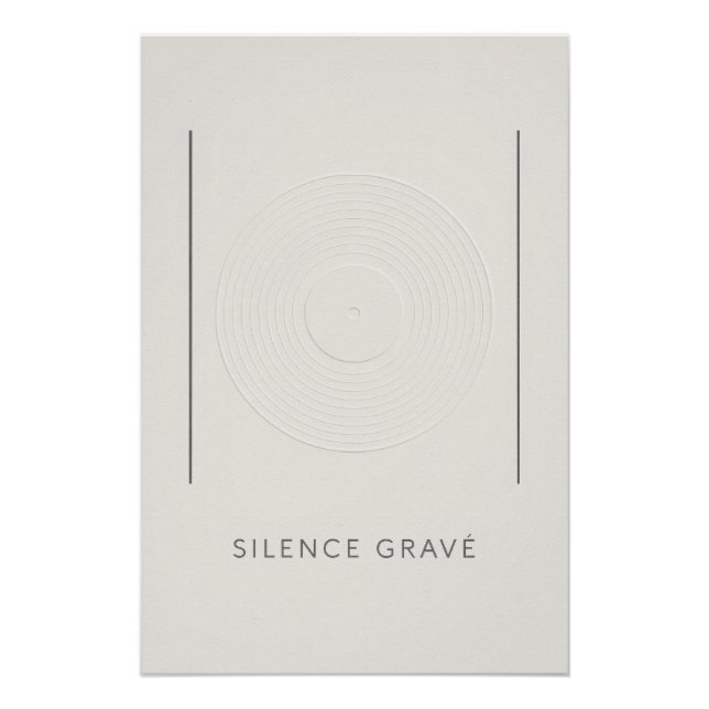 Le Silence du Vinyle - Poster (Anverso)