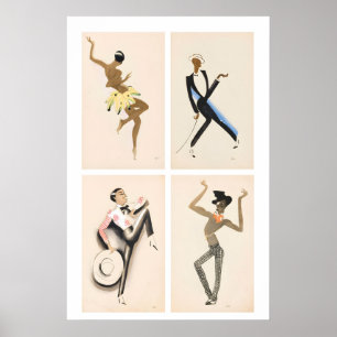 Le Tumulte Noir de Paul Colin Arte Deco Vintage