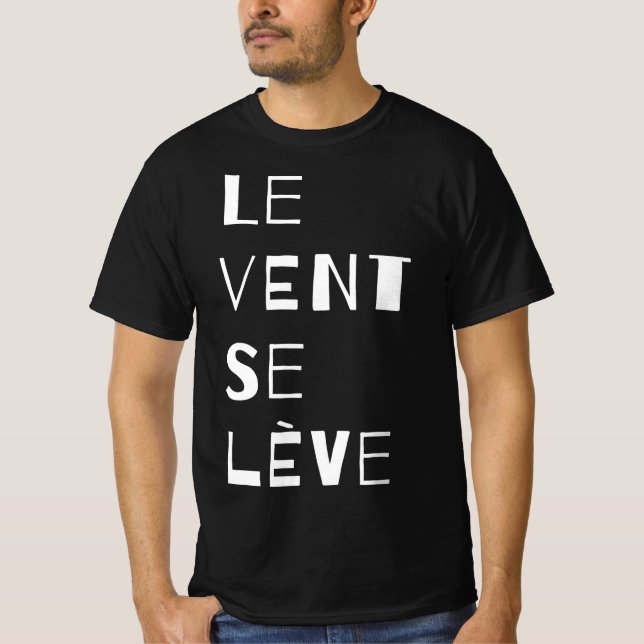 Le Vent Se Leve - Camiseta Blanca (Anverso)