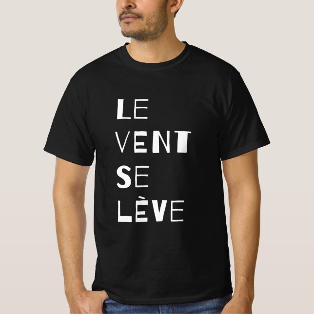 Le Vent Se Leve - Camiseta Blanca (Anverso)
