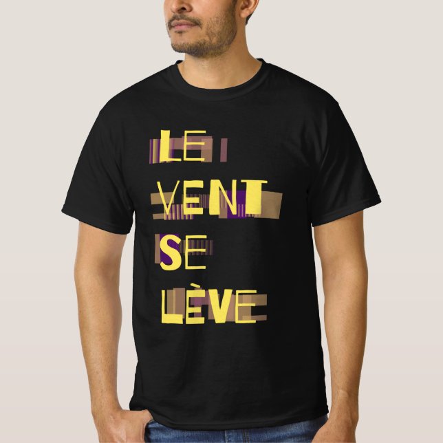 Le Vent Se Leve, camiseta francesa (Anverso)